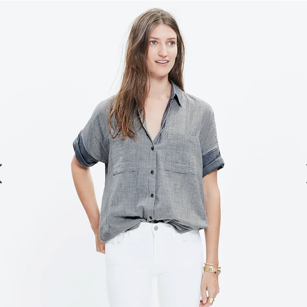 Madewell Courier Shirt in Lilydale Stripe
